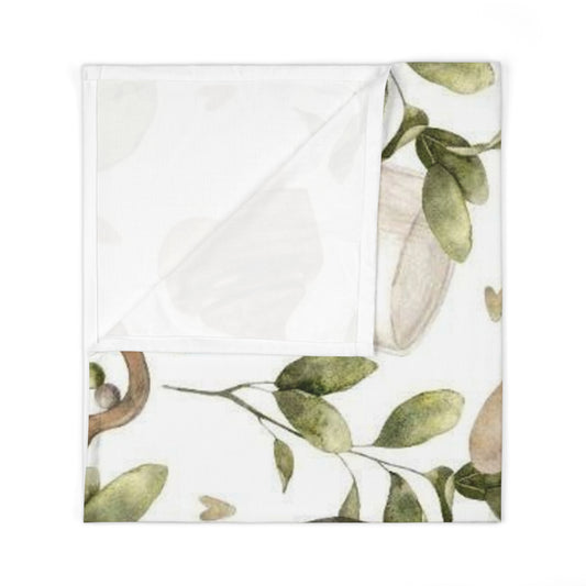 Organic Baby Swaddle Blanket - Soft Floral Design for Newborns & Infants