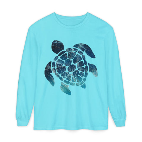 Ocean Turtle Long Sleeve T-Shirt - Eco-Friendly Unisex Apparel