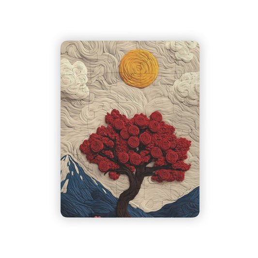 30-Piece Kids' Puzzle - Colorful Tree & Sun Design - Fun Learning Activity