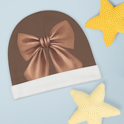 Chic Baby Beanie with Elegant Bow Design