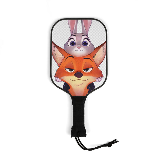 Cartoon-Themed Pickleball Paddle Set with Balls