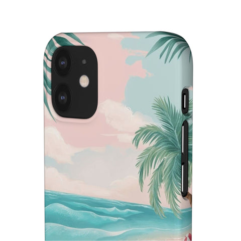 Tropical Beach Snap Case - Phone Protection, Summer Vibes, Vacation Gift, Beach Lover's Accessory, Aesthetic Phone Case