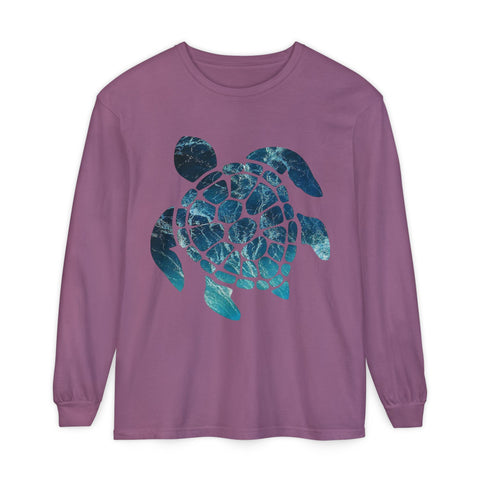 Ocean Turtle Long Sleeve T-Shirt - Eco-Friendly Unisex Apparel