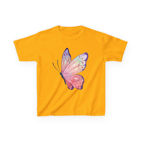 Colorful Butterfly Kids Heavy Cotton™ Tee - Perfect for Spring & Birthday Gifts