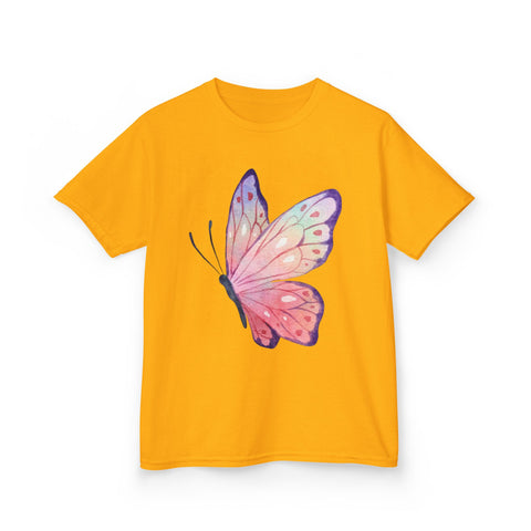 Colorful Butterfly Kids Heavy Cotton™ Tee - Perfect for Spring & Birthday Gifts