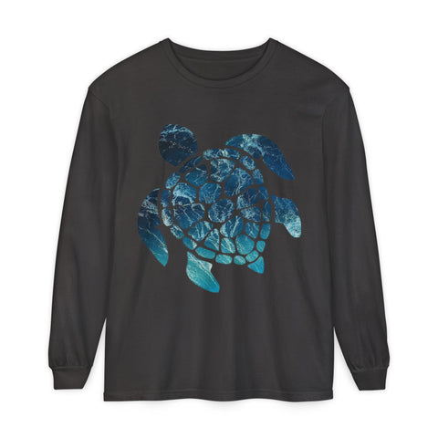 Ocean Turtle Long Sleeve T-Shirt - Eco-Friendly Unisex Apparel