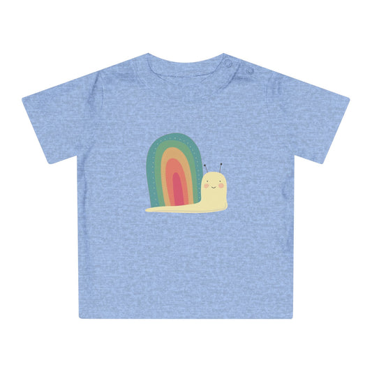 Rainbow Snail Baby T-Shirt - Cute Kids Apparel for Playtime