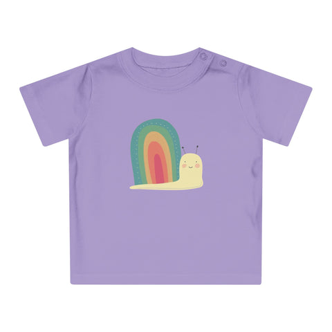 Rainbow Snail Baby T-Shirt - Cute Kids Apparel for Playtime