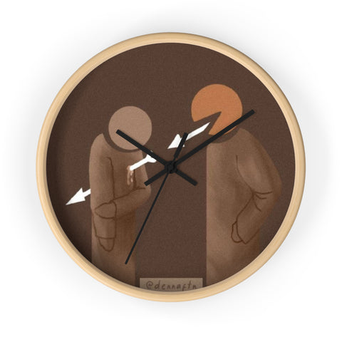 Artistic Wall Clock - Modern Design with Abstract Figures
