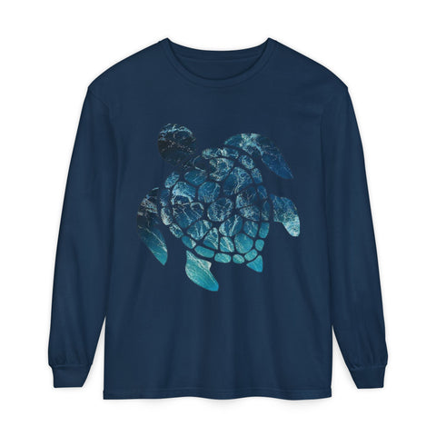 Ocean Turtle Long Sleeve T-Shirt - Eco-Friendly Unisex Apparel