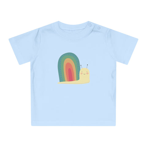 Rainbow Snail Baby T-Shirt - Cute Kids Apparel for Playtime