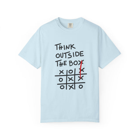 Think Outside the Box Unisex T-shirt, Casual Wear, Gift for Creative Minds, Unique T-shirt for Everyday Style, Fun Graphic Tee