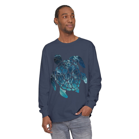 Ocean Turtle Long Sleeve T-Shirt - Eco-Friendly Unisex Apparel