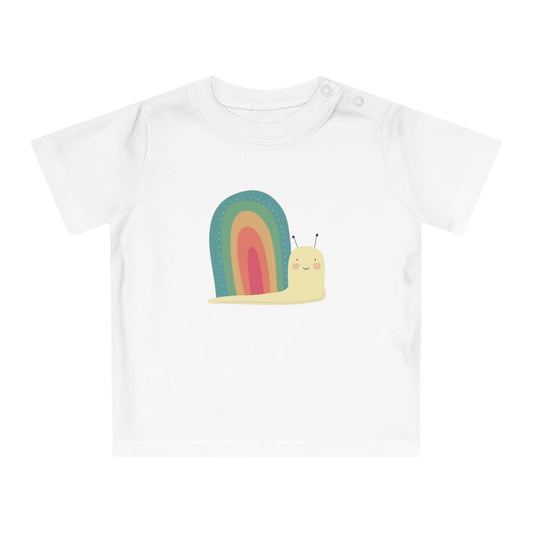 Rainbow Snail Baby T-Shirt - Cute Kids Apparel for Playtime