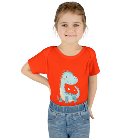 Cute Dinosaur Infant Bodysuit - Adorable Baby Rib Bodysuit for Newborns