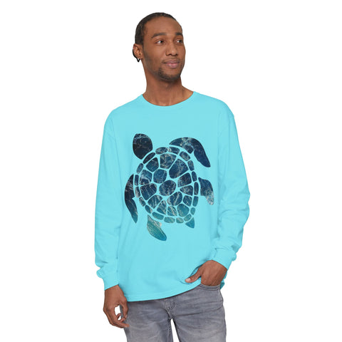 Ocean Turtle Long Sleeve T-Shirt - Eco-Friendly Unisex Apparel